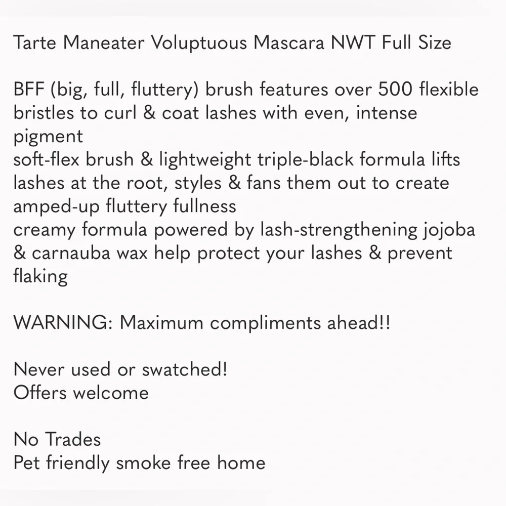 tarte maneater voluptuous